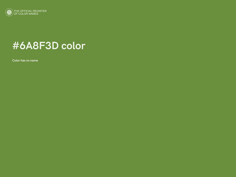 #6A8F3D color image