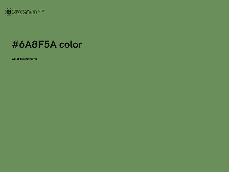 #6A8F5A color image