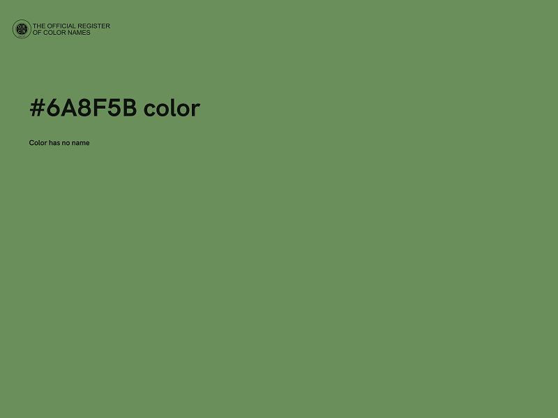 #6A8F5B color image