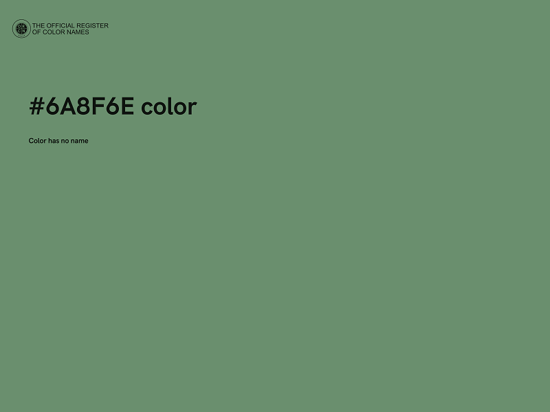 #6A8F6E color image