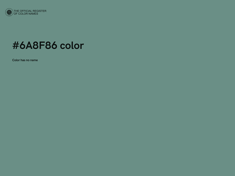 #6A8F86 color image