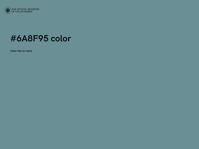 #6A8F95 color image