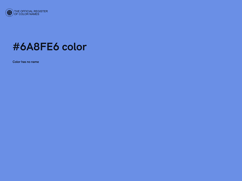 #6A8FE6 color image