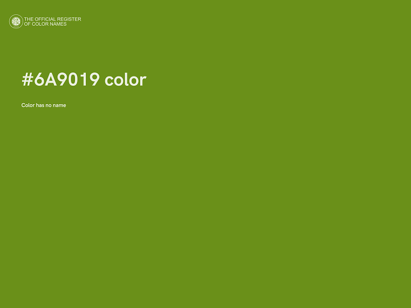 #6A9019 color image