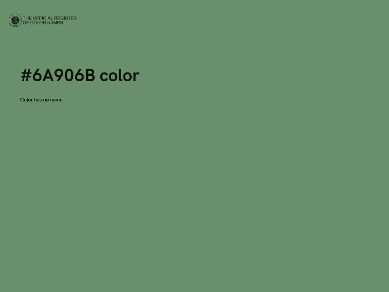 #6A906B color image