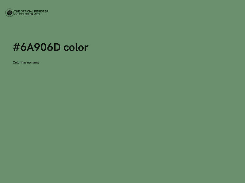 #6A906D color image