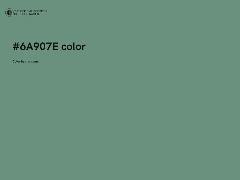 #6A907E color image