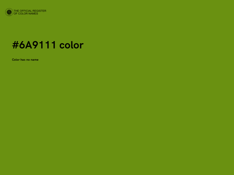 #6A9111 color image