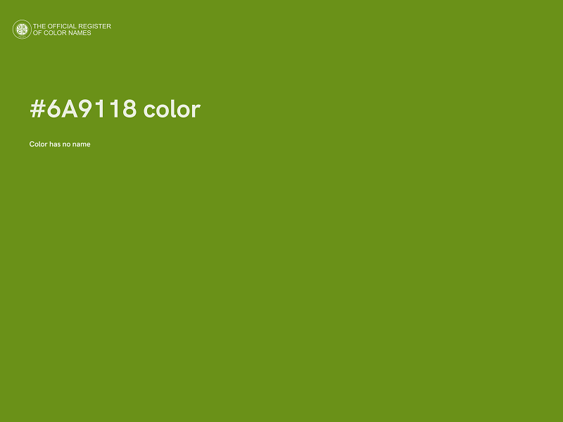 #6A9118 color image