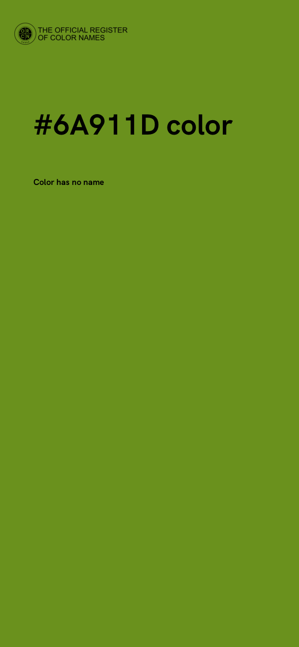 #6A911D color image