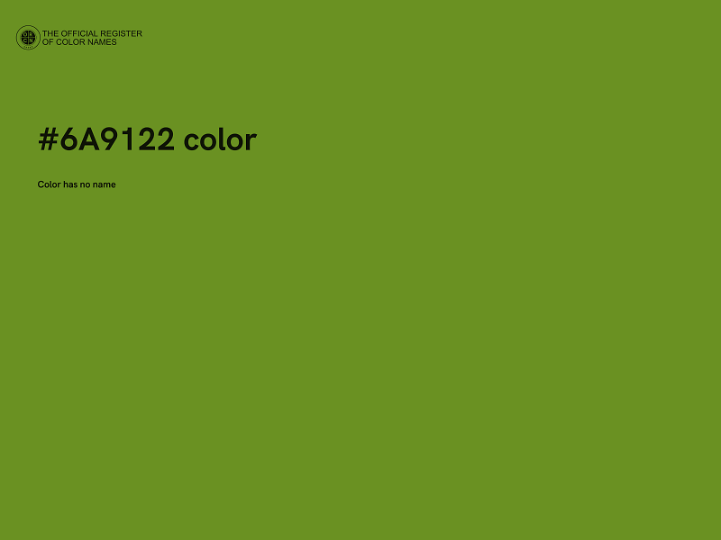 #6A9122 color image