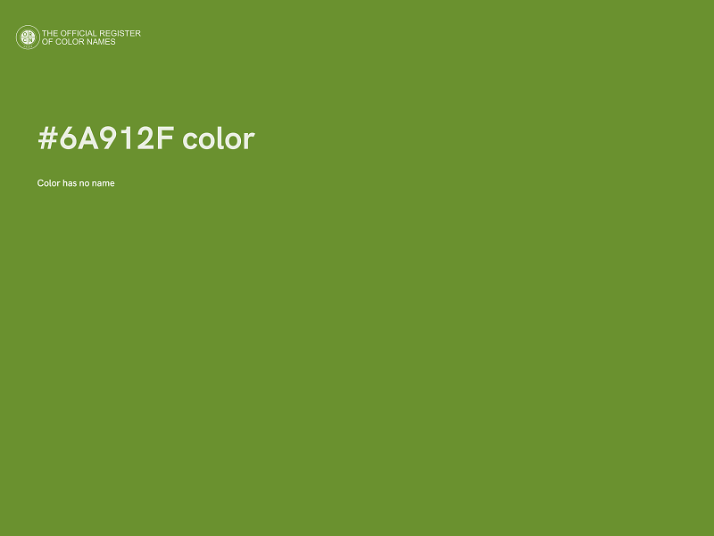 #6A912F color image