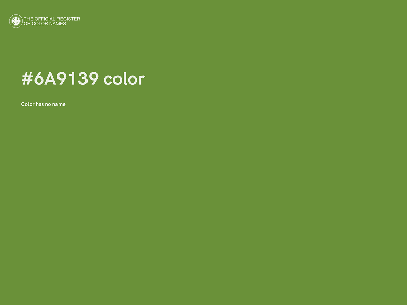 #6A9139 color image