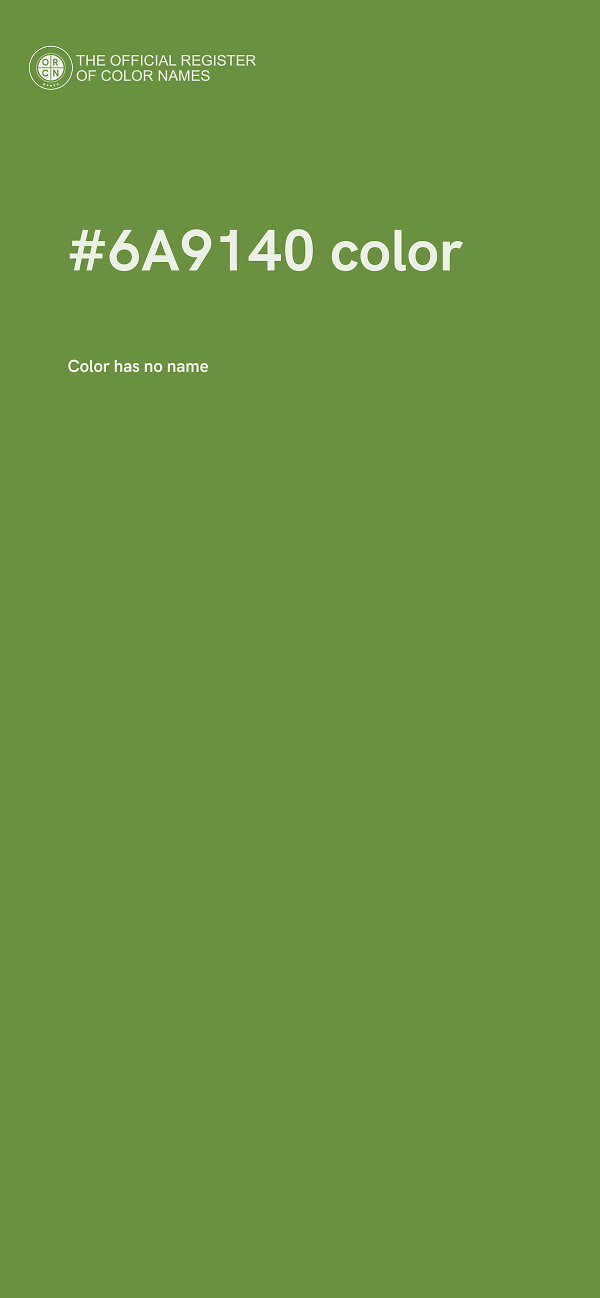 #6A9140 color image