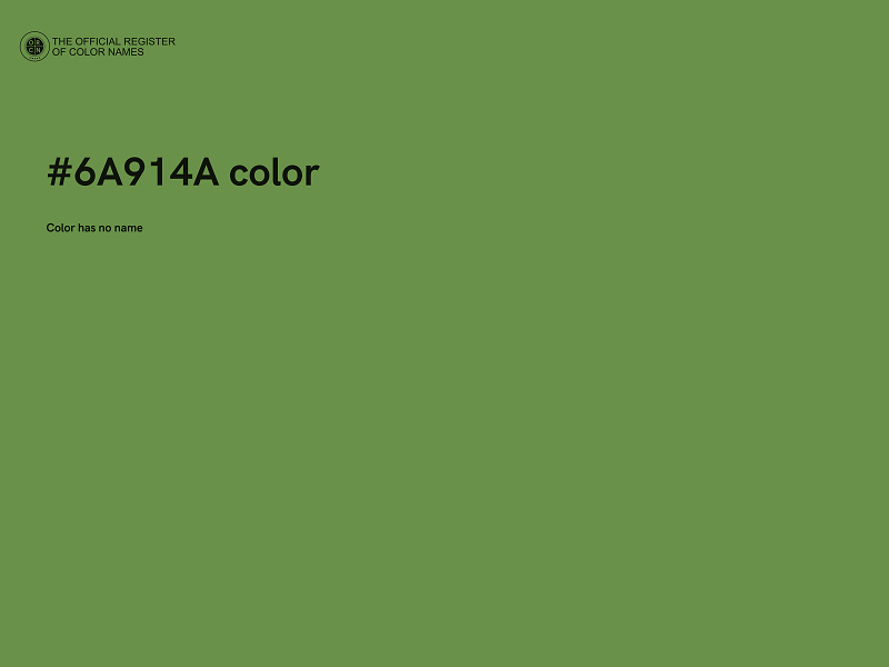 #6A914A color image