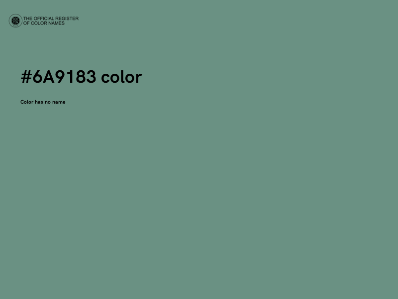 #6A9183 color image