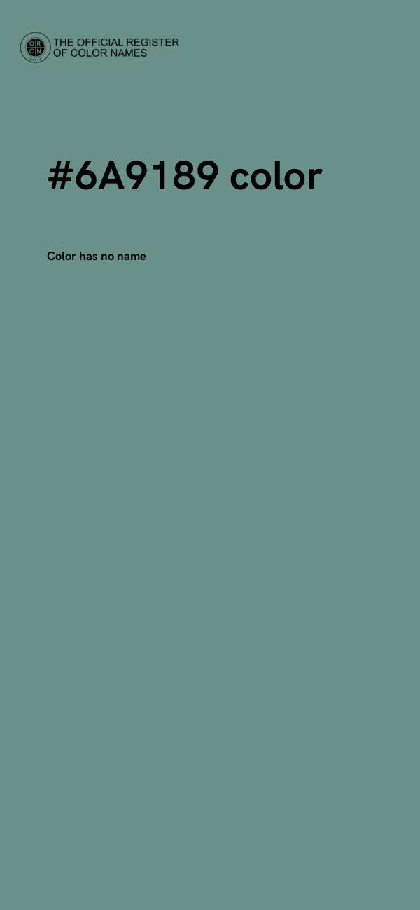 #6A9189 color image