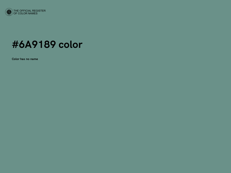 #6A9189 color image