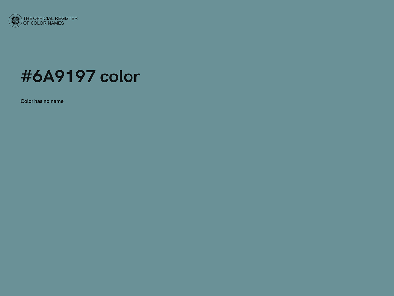 #6A9197 color image