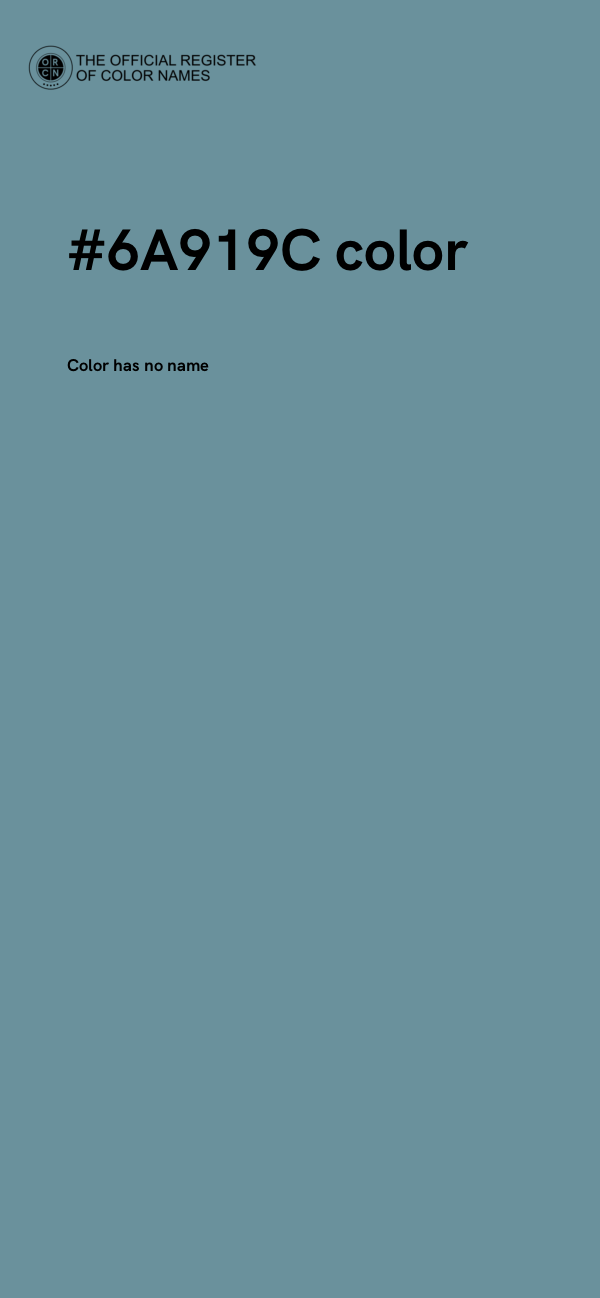 #6A919C color image
