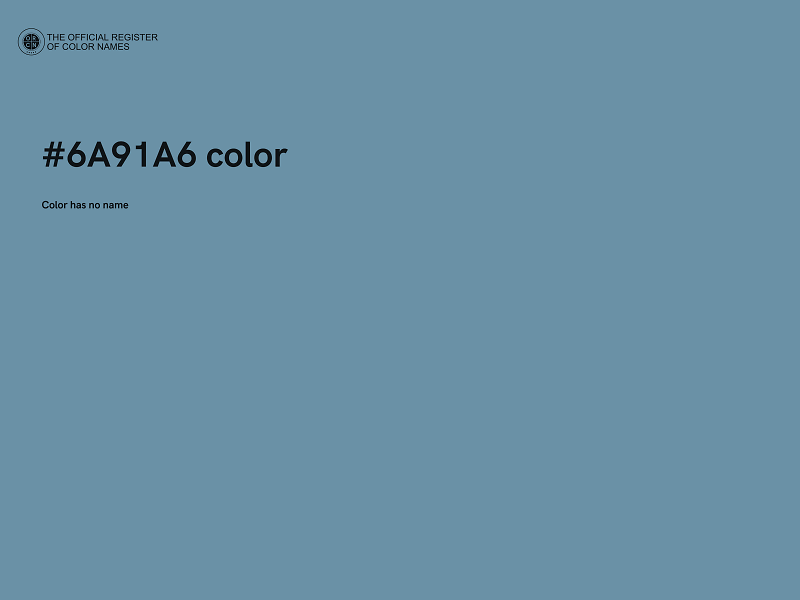 #6A91A6 color image