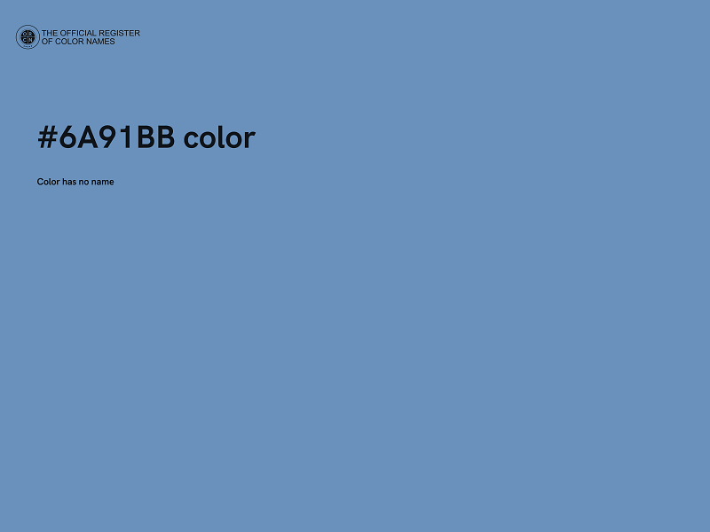 #6A91BB color image