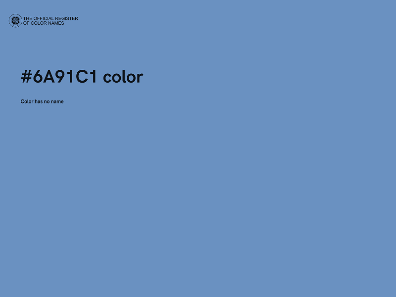 #6A91C1 color image