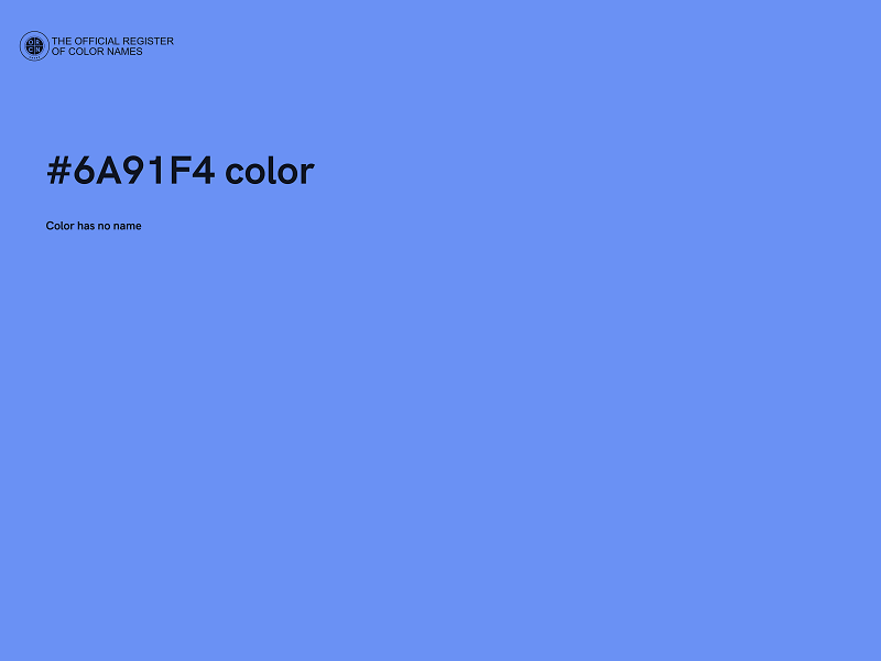 #6A91F4 color image