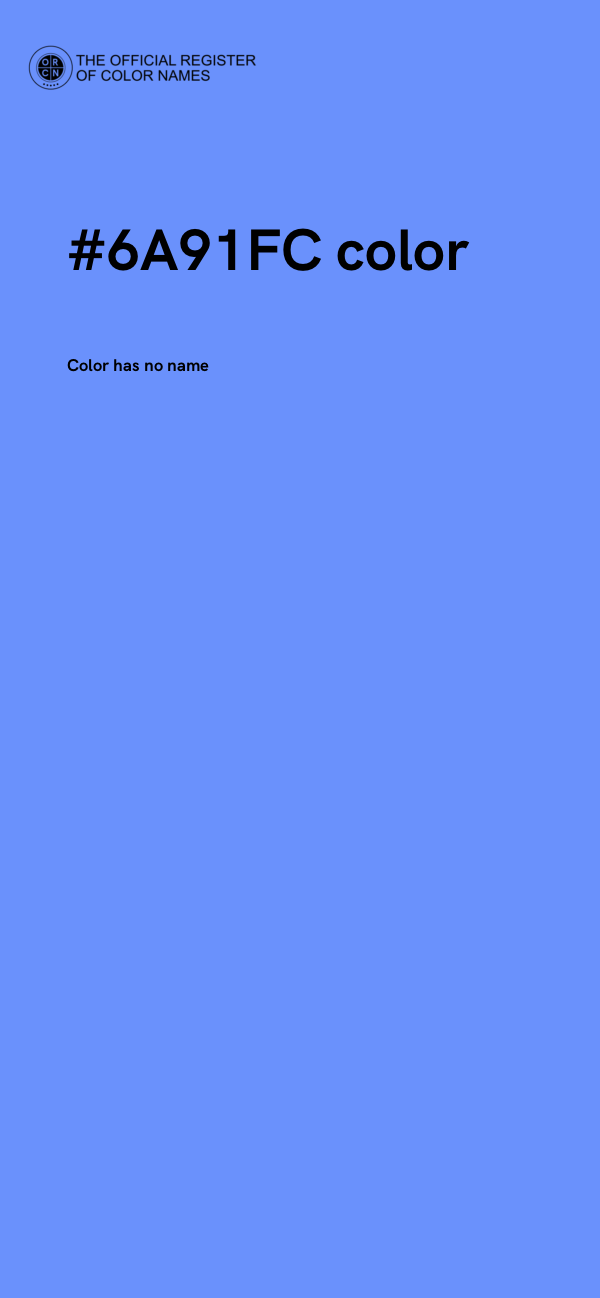 #6A91FC color image