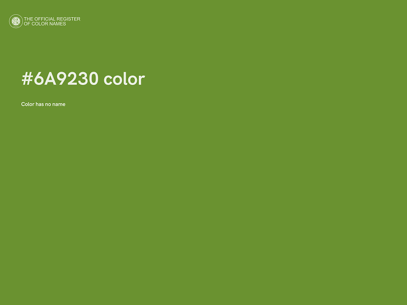 #6A9230 color image