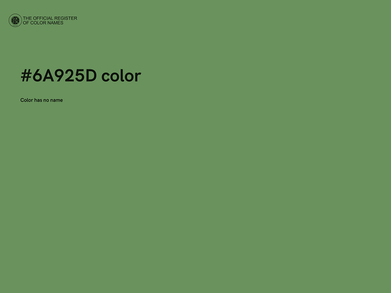 #6A925D color image