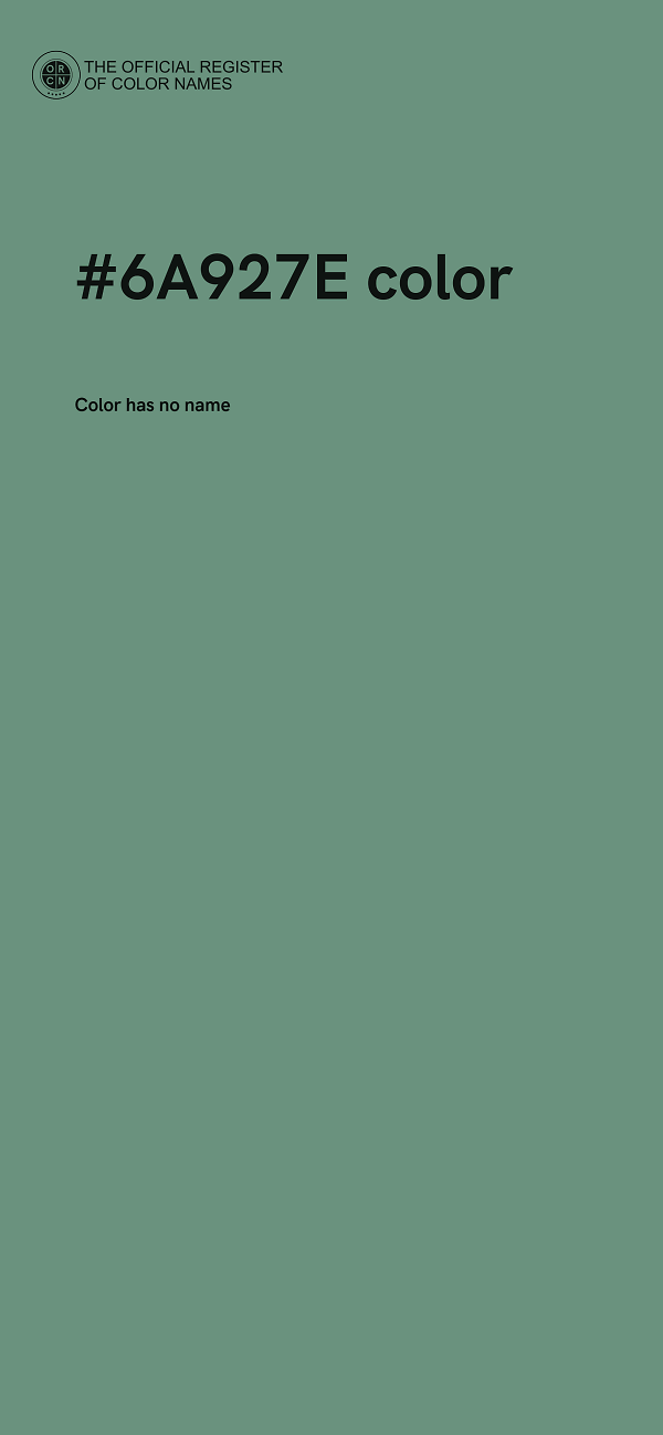 #6A927E color image