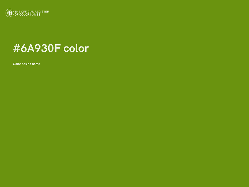 #6A930F color image