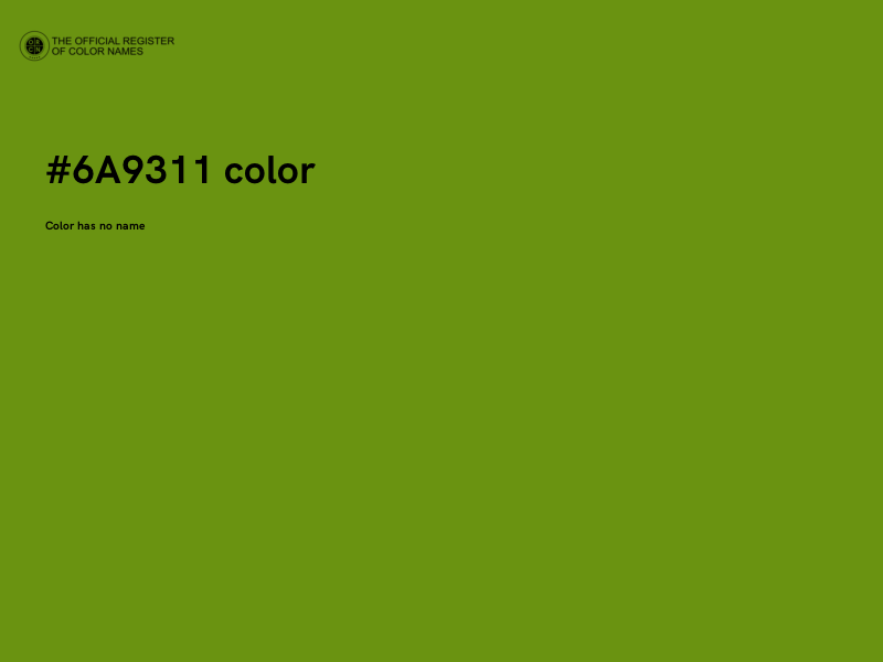 #6A9311 color image