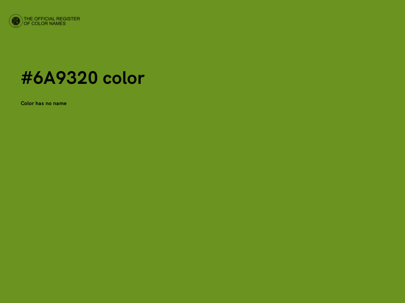#6A9320 color image