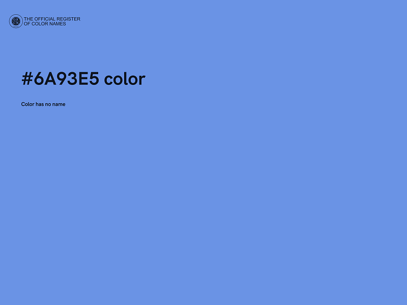 #6A93E5 color image