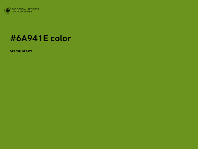 #6A941E color image