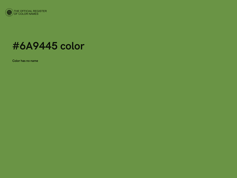 #6A9445 color image
