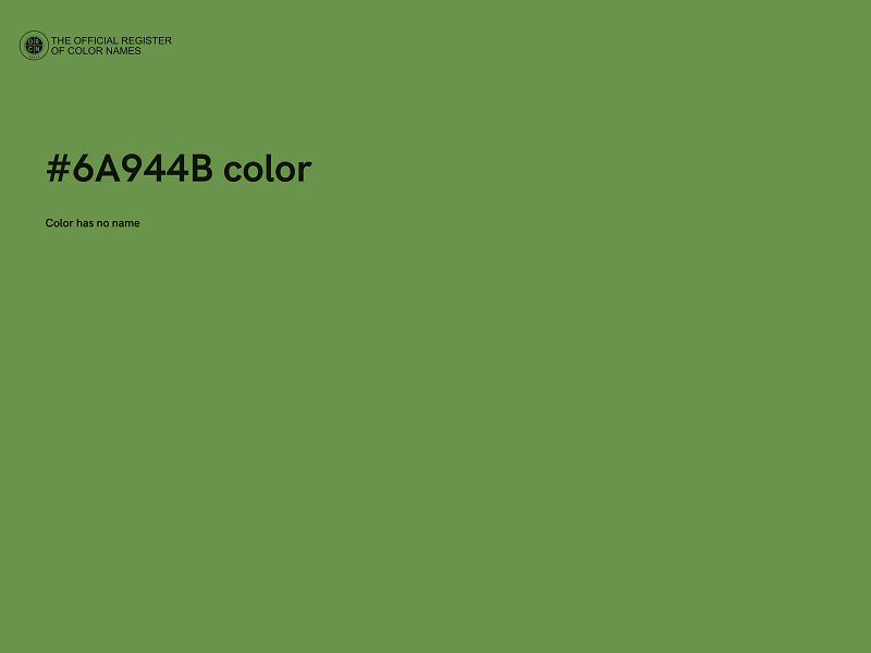 #6A944B color image