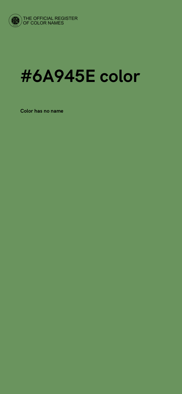 #6A945E color image