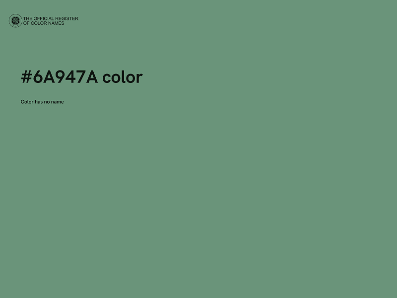 #6A947A color image