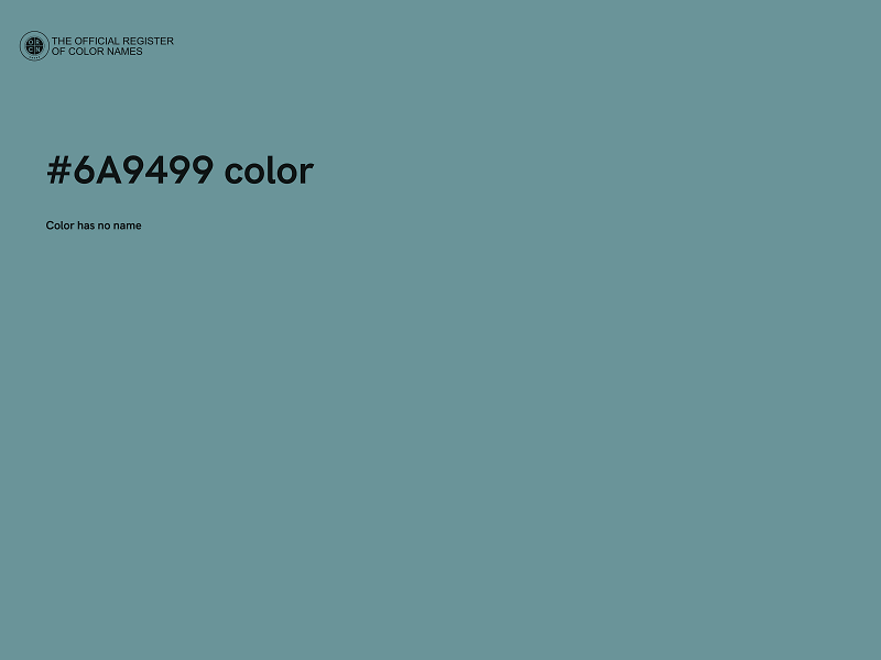 #6A9499 color image