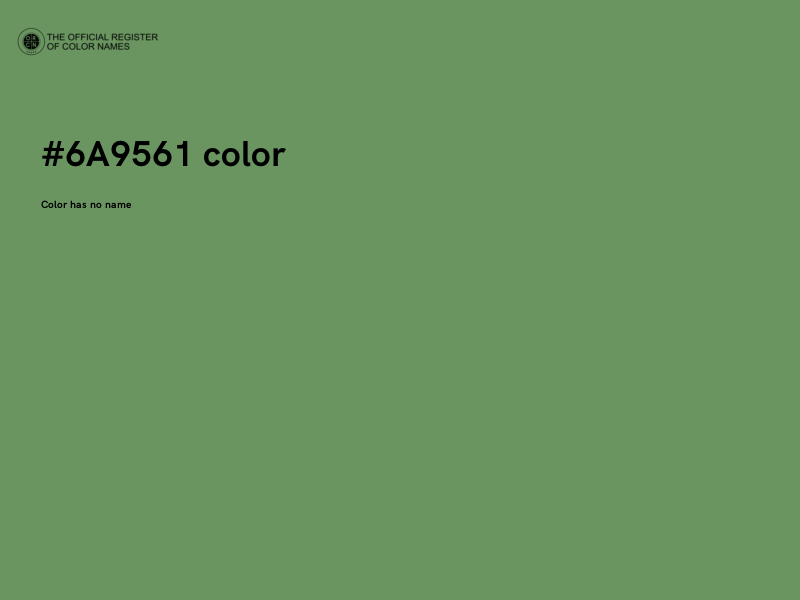 #6A9561 color image