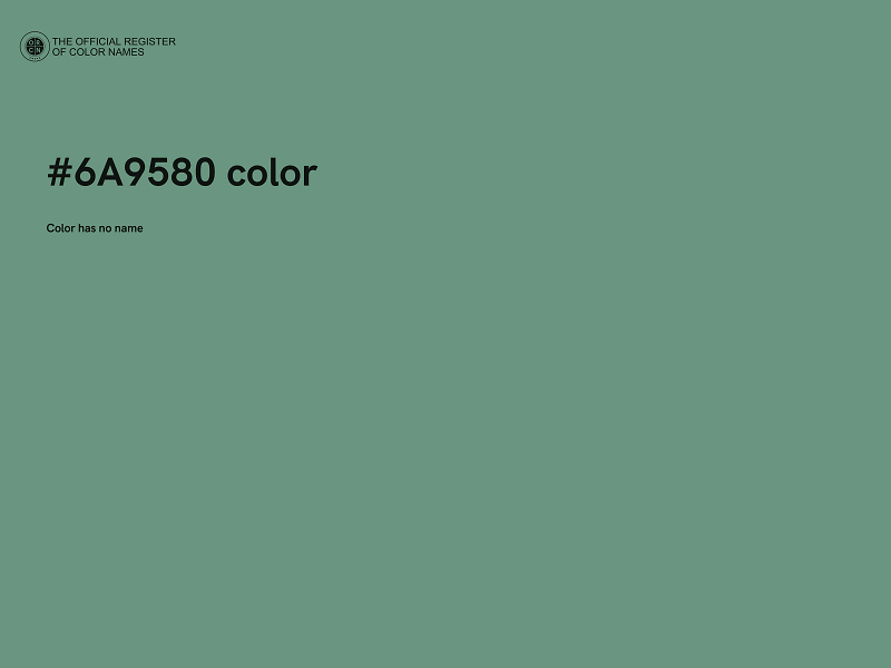 #6A9580 color image