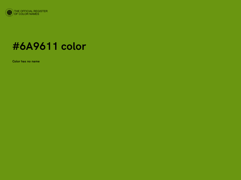 #6A9611 color image