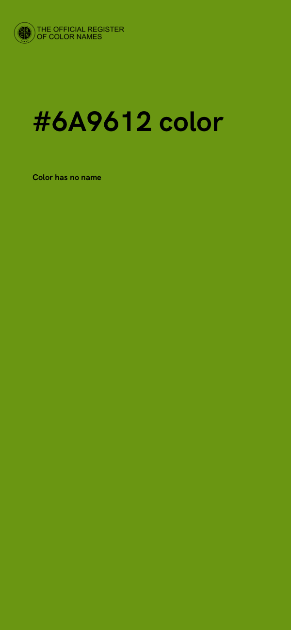 #6A9612 color image