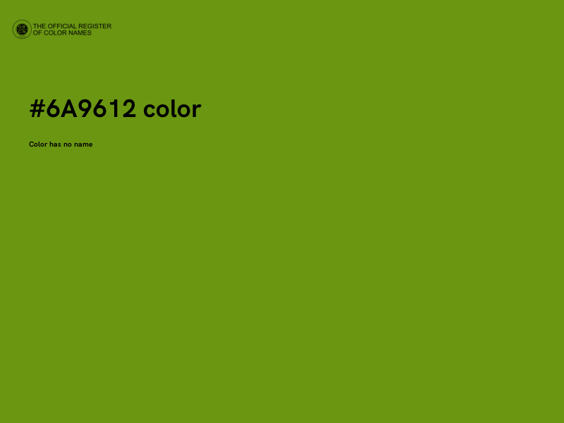 #6A9612 color image