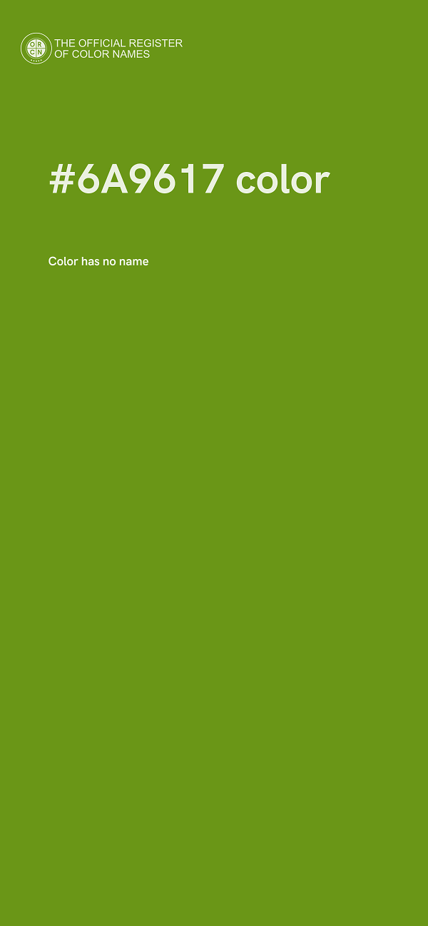 #6A9617 color image