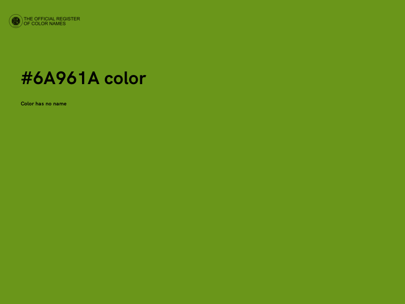 #6A961A color image
