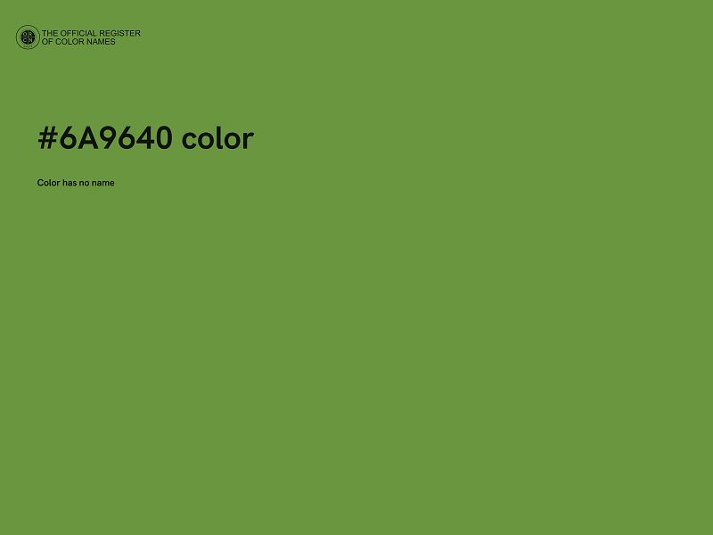 #6A9640 color image